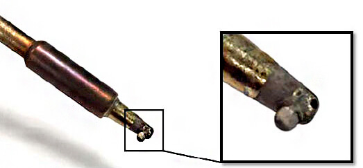 Severely Oxidised Soldering Cartridge