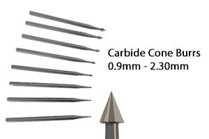 die grinder bits cone shape 0.9mm - 2.30mm