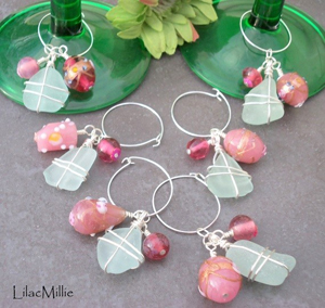 Lilac Millie sea glass jewellery