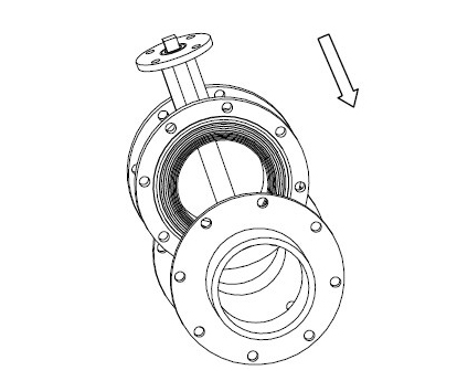 Flanged Butterfly Valve Installation Step 1